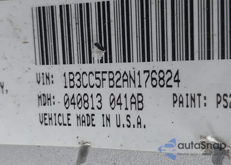 2010 Dodge Avenger R/T from USA, damaged, VIN 1B3CC5FB2AN176824